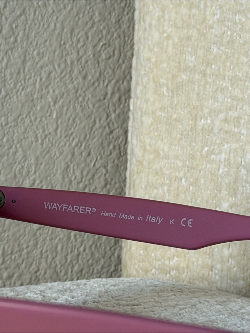 Matte Pink Ray-Ban Wayfarer Sunglasses - Picture 7 of 14